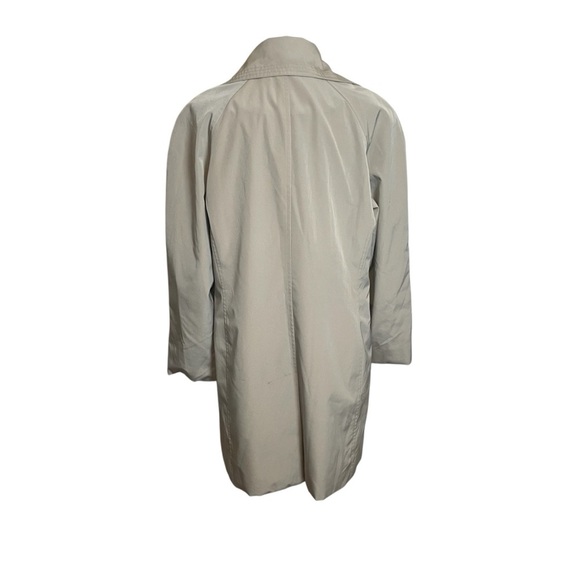 London Fog Women’s Trench Coat Tan Medium 3 Button Spring Rain Casual Neutral - Picture 4 of 13
